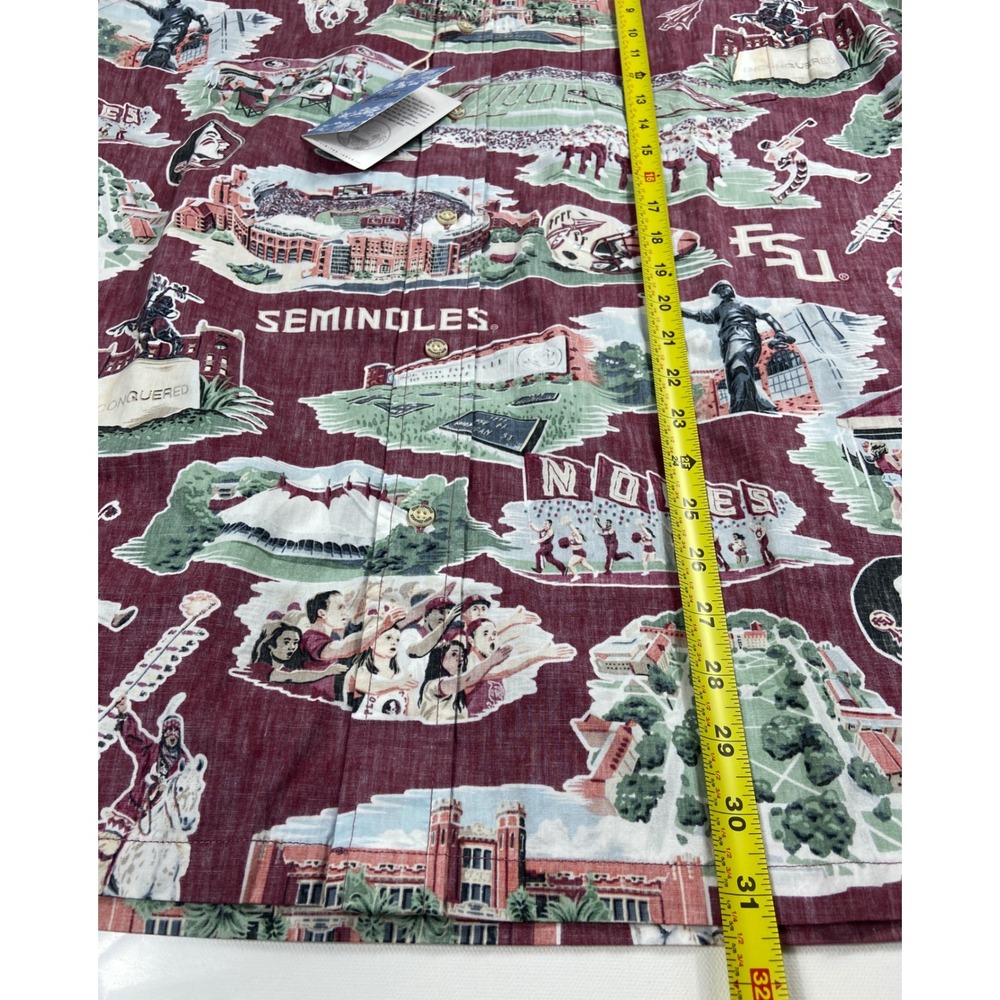 Reyn Spooner Florida State Seminoles‎ Hawaiian Shirt Mens XL Scenic Button-Down - Picture 11 of 11